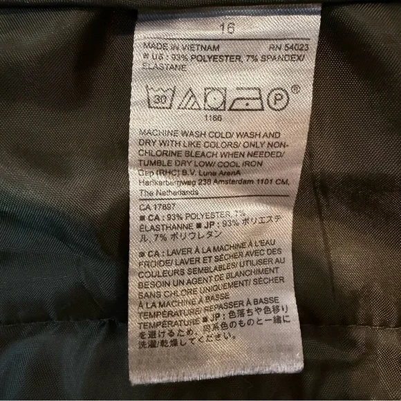 Banana Republic Bootcut Fit Dress Pants Womens Size 16 Green High Rise - Picture 7 of 12